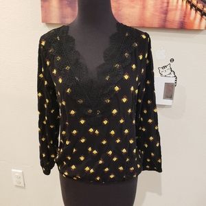 Express Women's Long Sleeve Blouse Top Size S/P